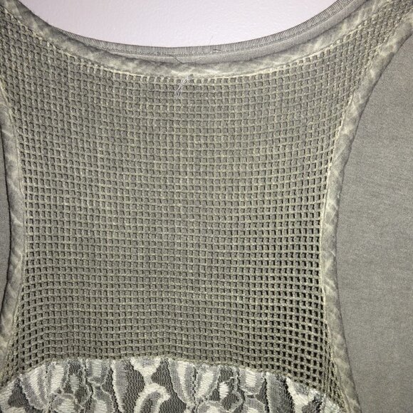 BOHO style tunic and vest set, soft green, size  L $25.00 - Picture 4 of 5